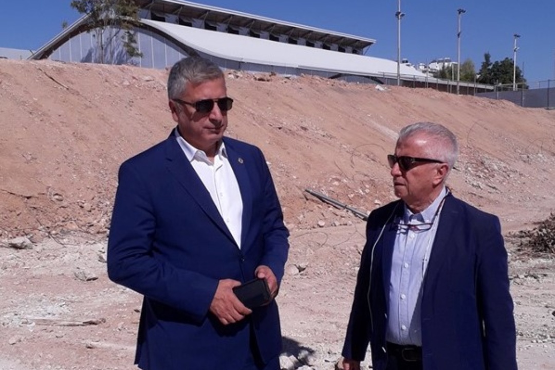 ΔΕΛΤΙΟ ΤΥΠΟΥ: Επίσκεψη του Περιφερειάρχη Αττικής κ. Γιώργου Πατούλη στο χώρο ανέγερσης του νέου Βιοκλιματικού Γυμναστηρίου