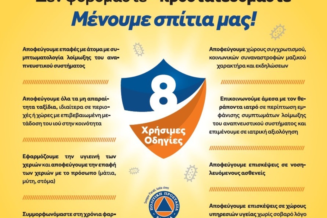 ΑΝΑΚΟΙΝΩΣΗ: ΚΟΡΟΝΟΪΟΣ & ΕΥΠΑΘΕΙΣ ΟΜΑΔΕΣ