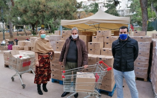 ΔΙΑΝΟΜΗ ΕΙΔΩΝ ΠΡΩΤΗΣ ΑΝΑΓΚΗΣ ΣΕ ΔΙΚΑΙΟΥΧΟΥΣ ΤΕΒΑ