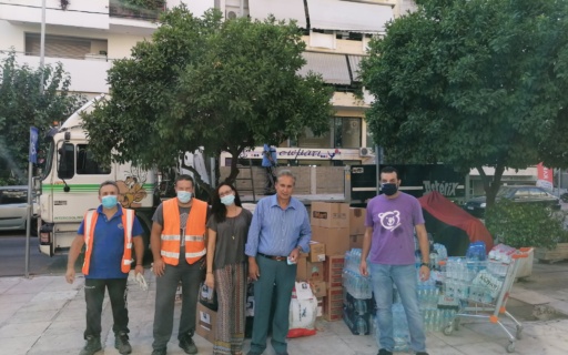 Ο ΔΗΜΟΣ ΝΕΑΣ ΣΜΥΡΝΗΣ ΑΛΛΗΛΕΓΓΥΟΣ ΚΑΙ ΣΤΟΥΣ ΠΥΡΟΠΛΗΚΤΟΥΣ ΣΤΗ ΝΟΤΙΑ ΕΥΒΟΙΑ