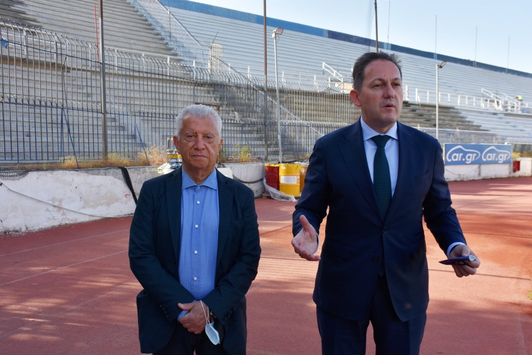 Επίσκεψη του Αναπληρωτή Υπουργού Εσωτερικών Στέλιου Πέτσα στο γήπεδο του Πανιωνίου