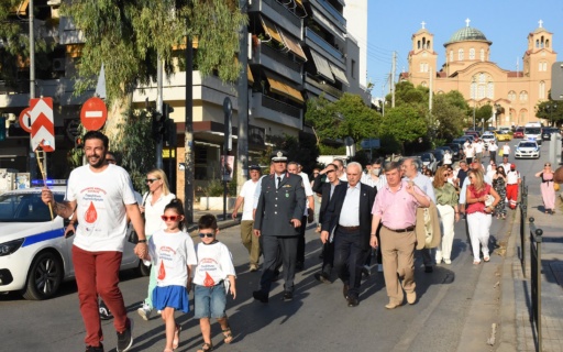 Από τη Νέα Σμύρνη ξεκίνησε το ταξίδι της 20ής Λαμπαδηδρομίας της Πανελλήνιας Ομοσπονδίας Εθελοντών Αιμοδοτών
