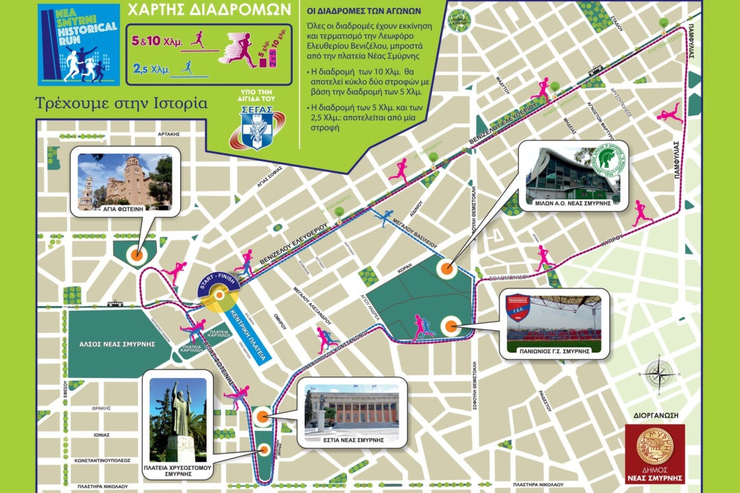 ΚΥΚΛΟΦΟΡΙΑΚΕΣ ΡΥΘΜΙΣΕΙΣ ΓΙΑ ΤΟ NEA SMYRNI HISTORICAL RUN 2025